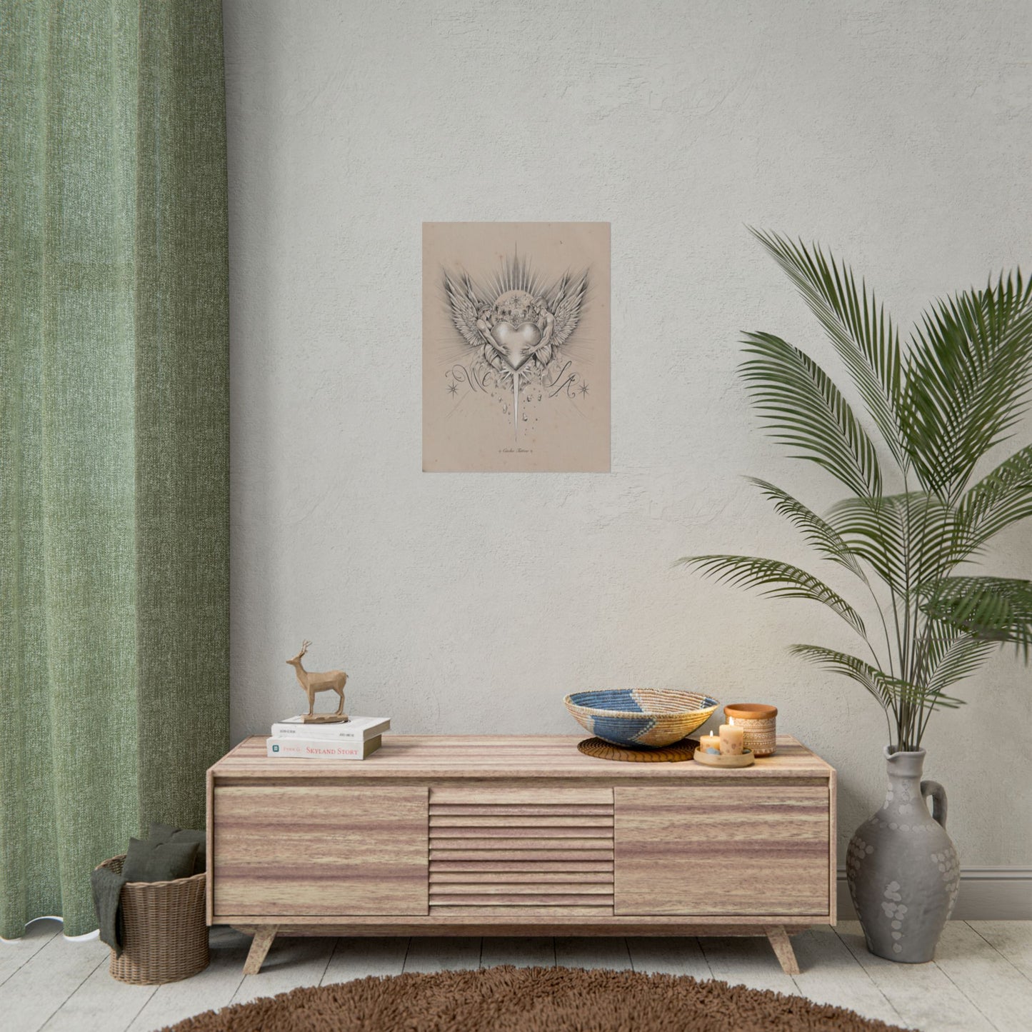 WE ♡ LA poster - grey