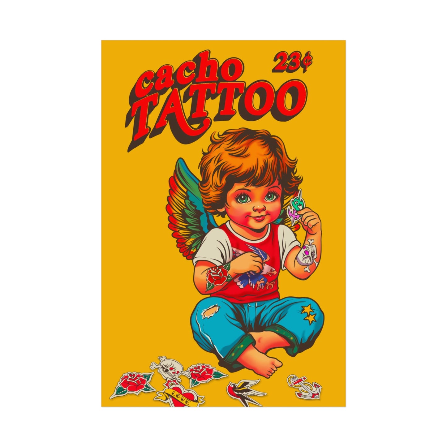 Vintage Cacho Tattoo poster