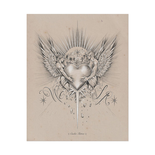 WE ♡ LA poster - grey