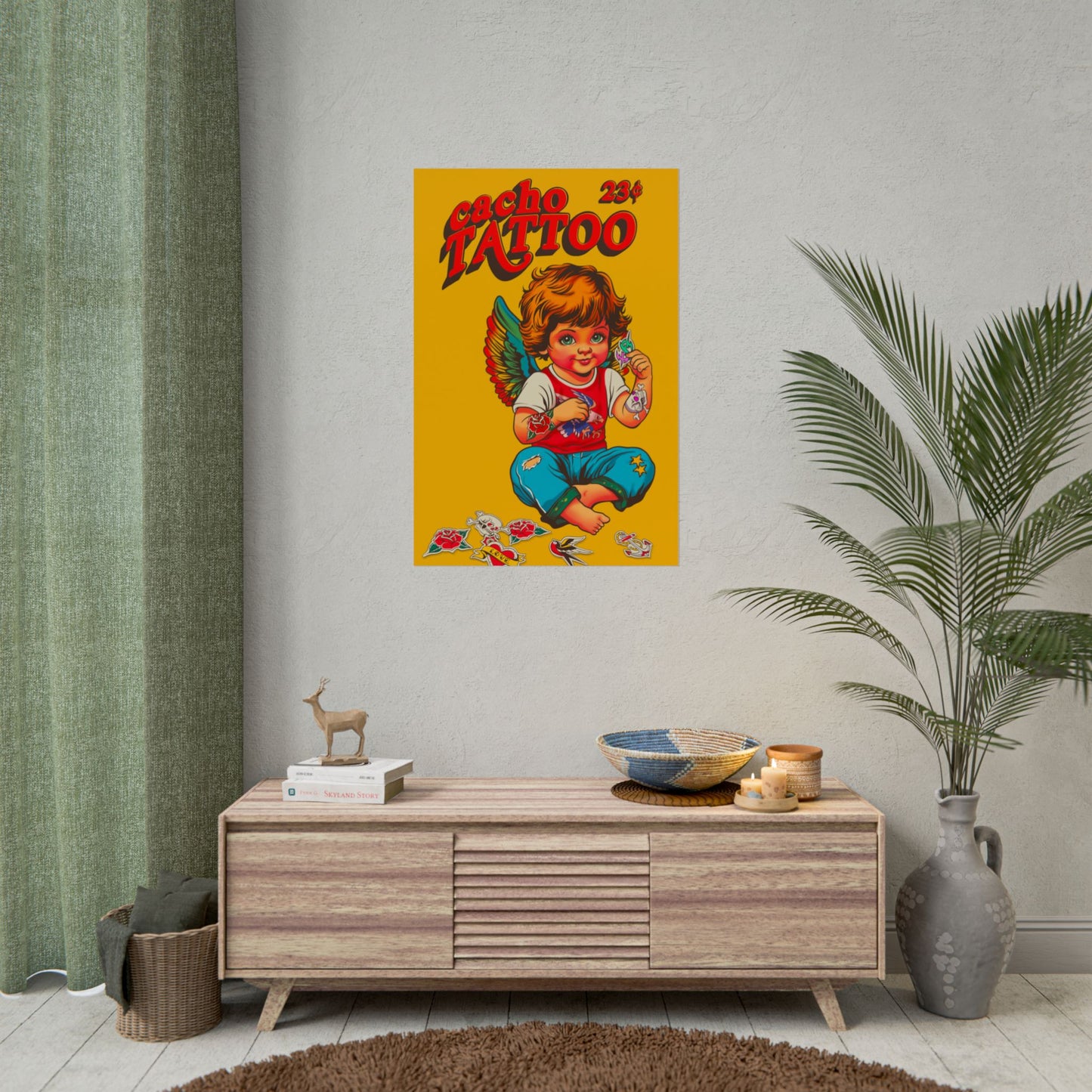 Vintage Cacho Tattoo poster