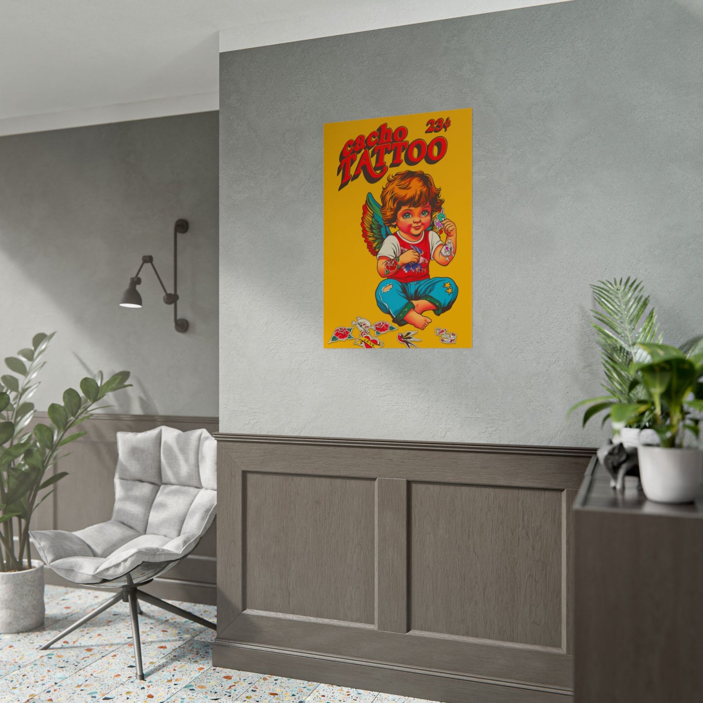 Vintage Cacho Tattoo poster