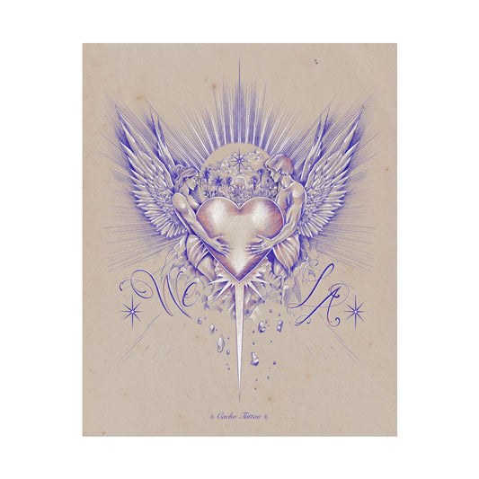 WE ♡ LA poster - blue
